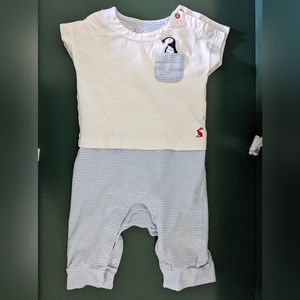 Joules Puffin pocket romper